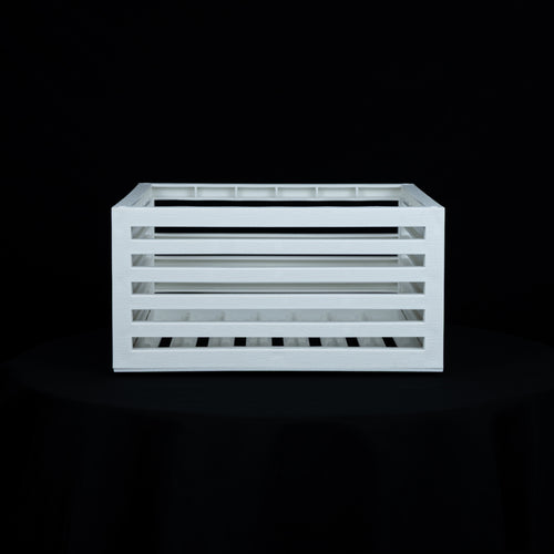 CASE of 10" Slotted Vina Planters in Color: Classic White